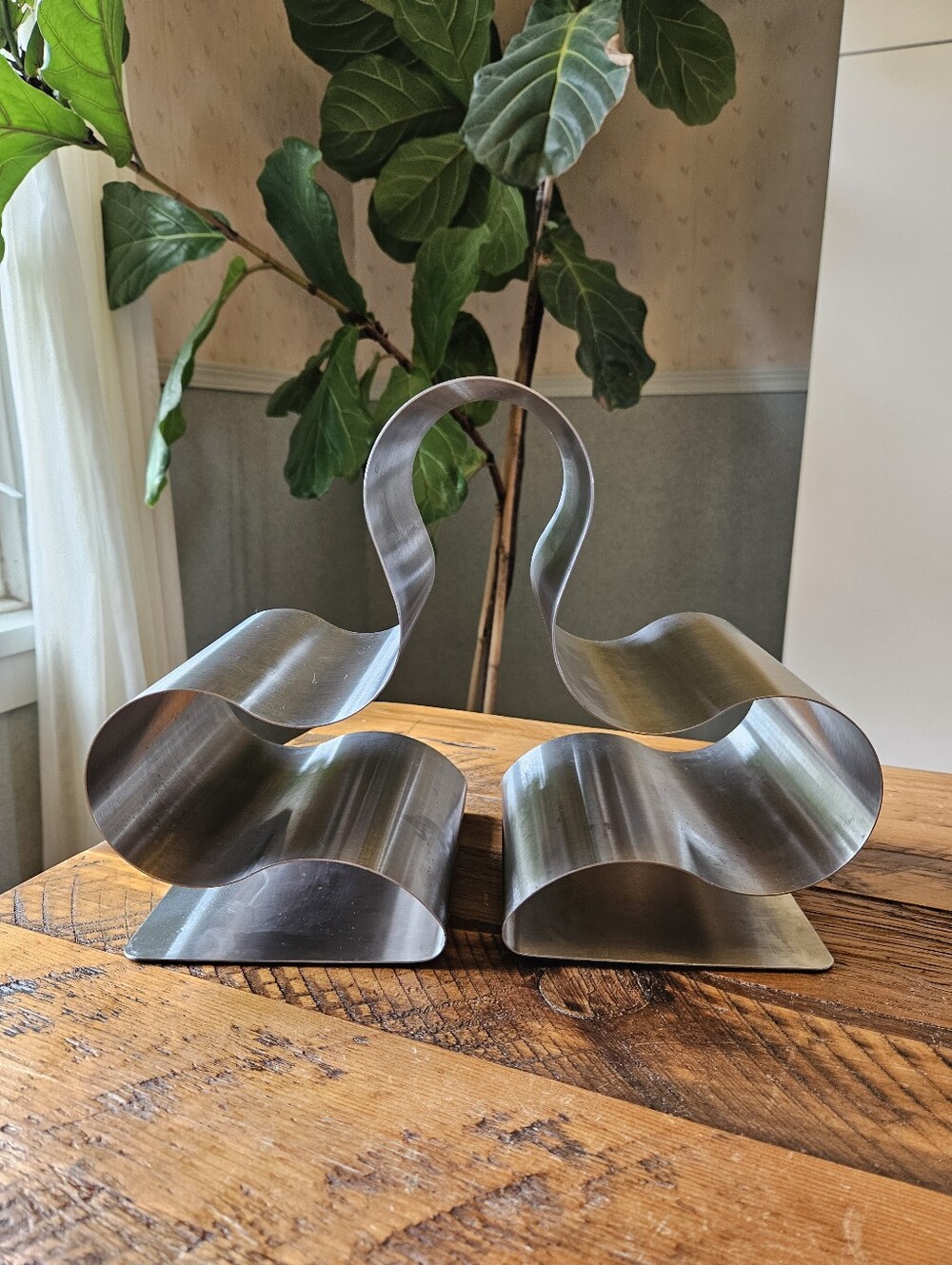 Vintage Chrome Bottle Rack